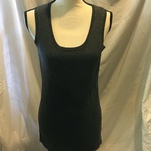 Bill Blass New York charcoal long tank, size Medium